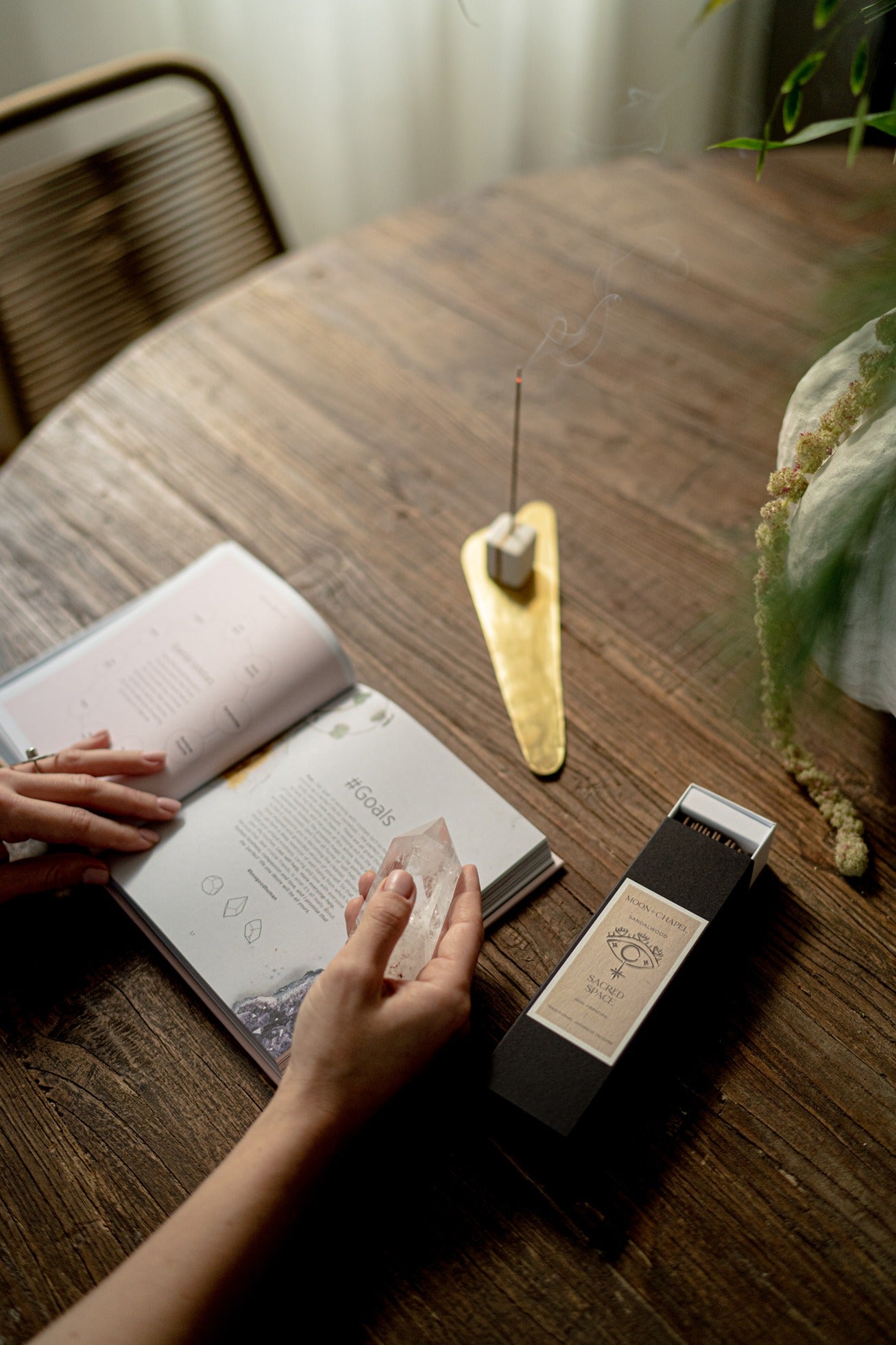 Golden Raindrop Incense Holder - Plain