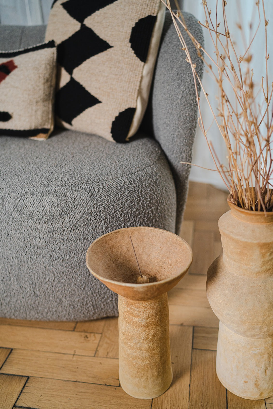 Tall Large Trays - Beige