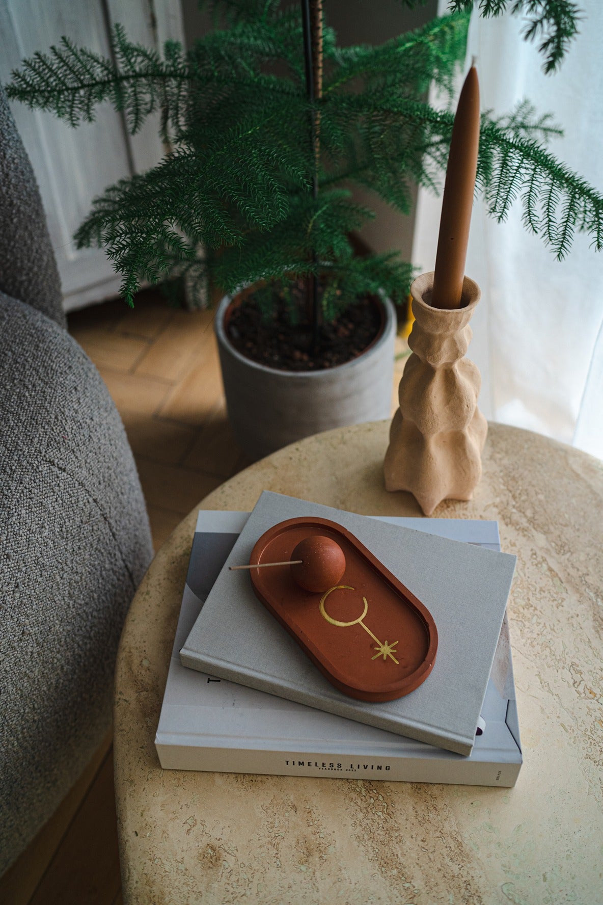 Symbol Incense Holder - Terracotta