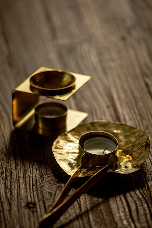 Round Smudge Copper Holder