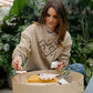 Eyes of the Heart - Beige Crew Neck Sweatshirt