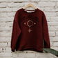 Sacred Space - Burgundy Crew Neck Sweatshirt