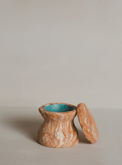 Frankincense & Resin Ceramic Burner  - Beige Marble