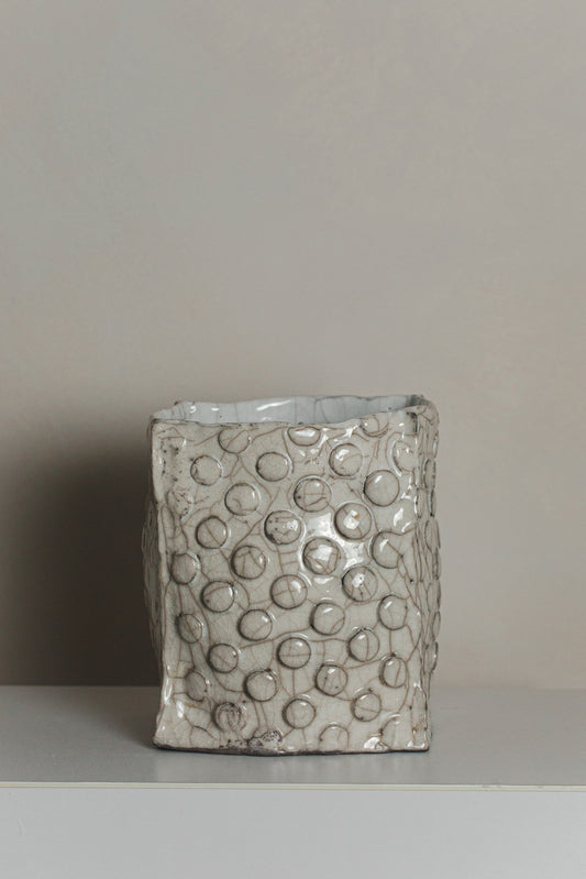 Cubic Ceramic Vases with Spots