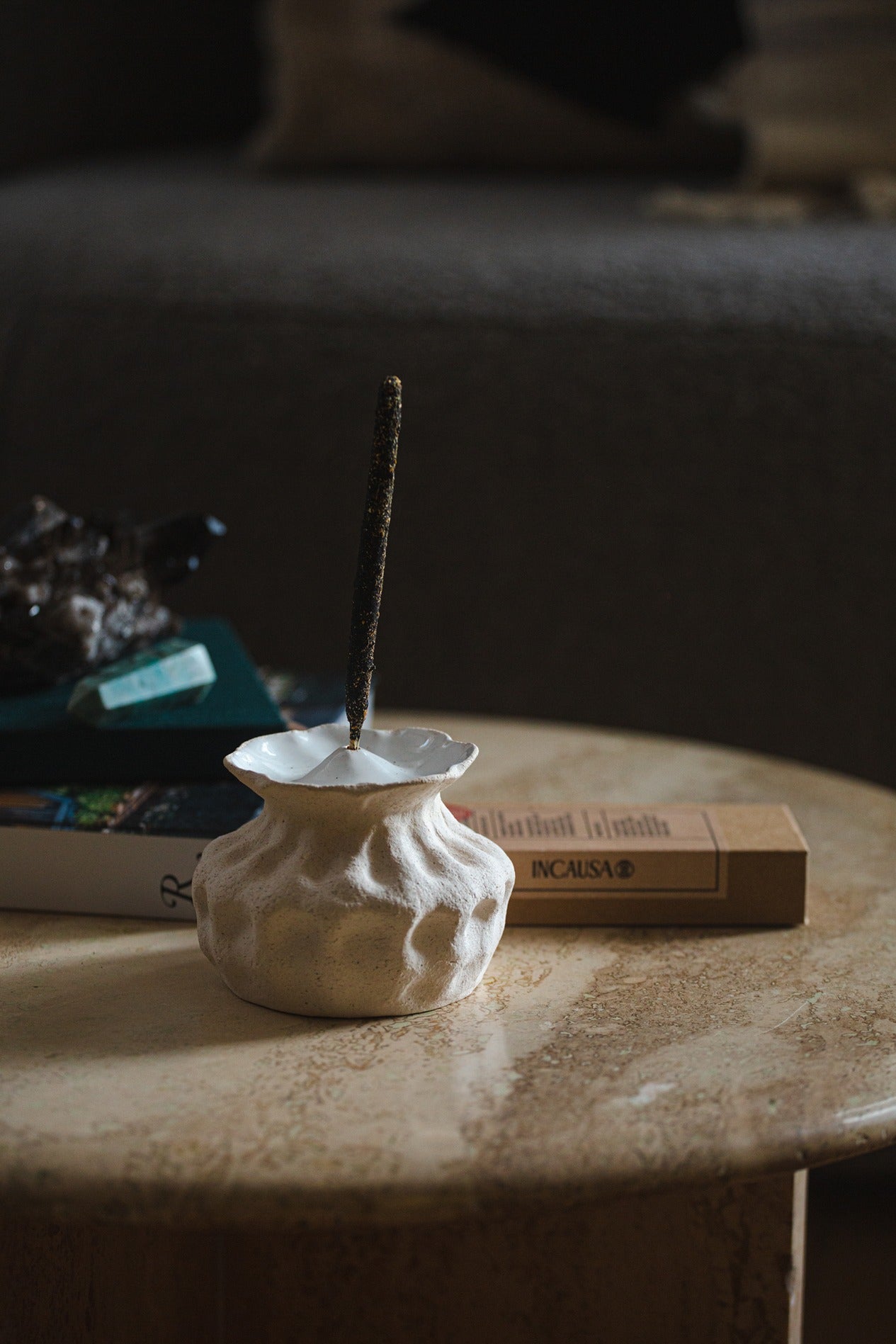 Makyvky Incense Holder - White