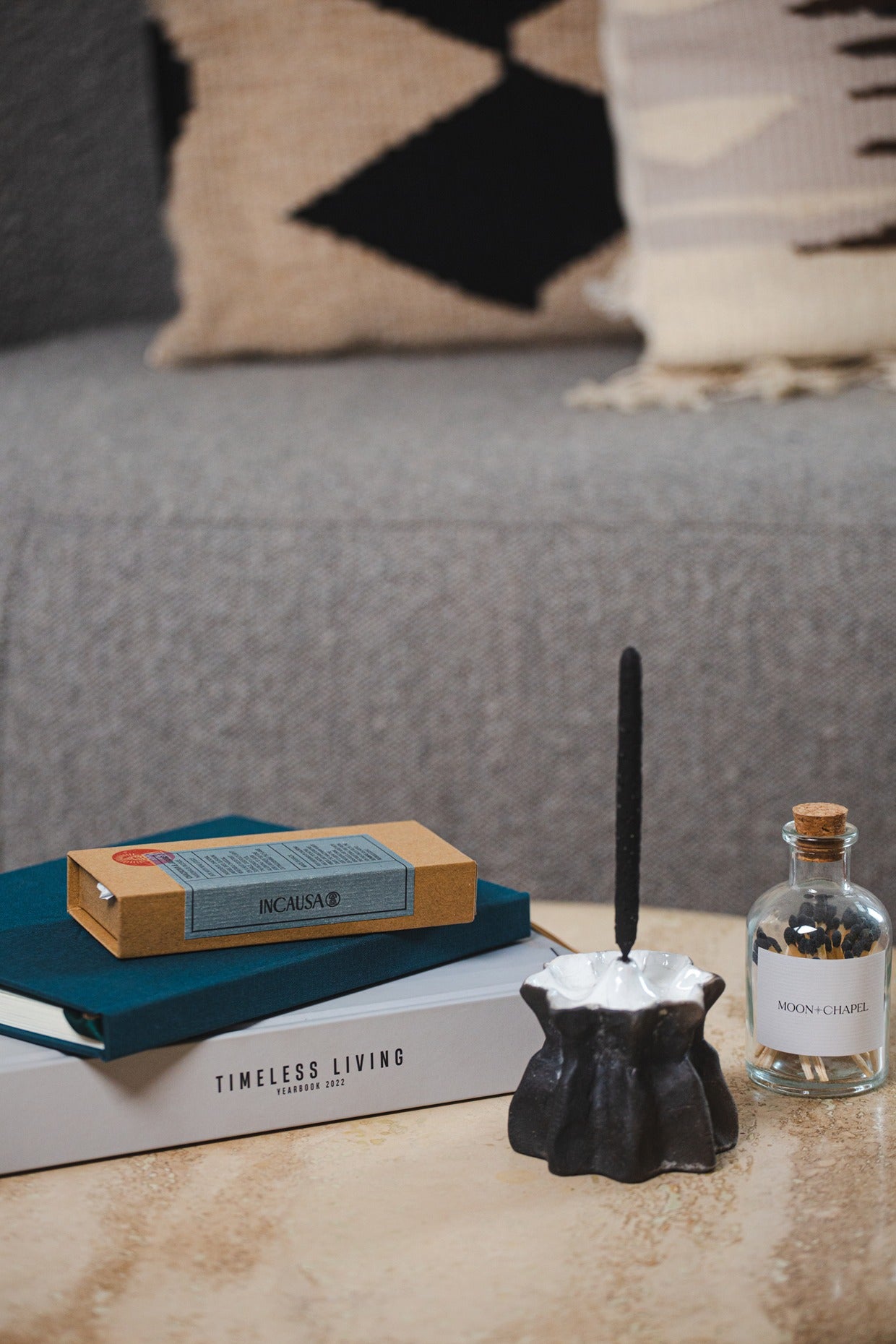 Makyvky Incense Holder - Dark Grey