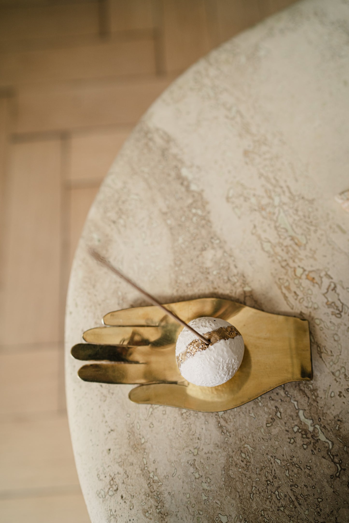 Palm Copper Incense Holder