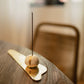 Golden Raindrop Incense Holder - Plain