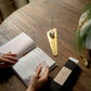 Golden Raindrop Incense Holder - Plain