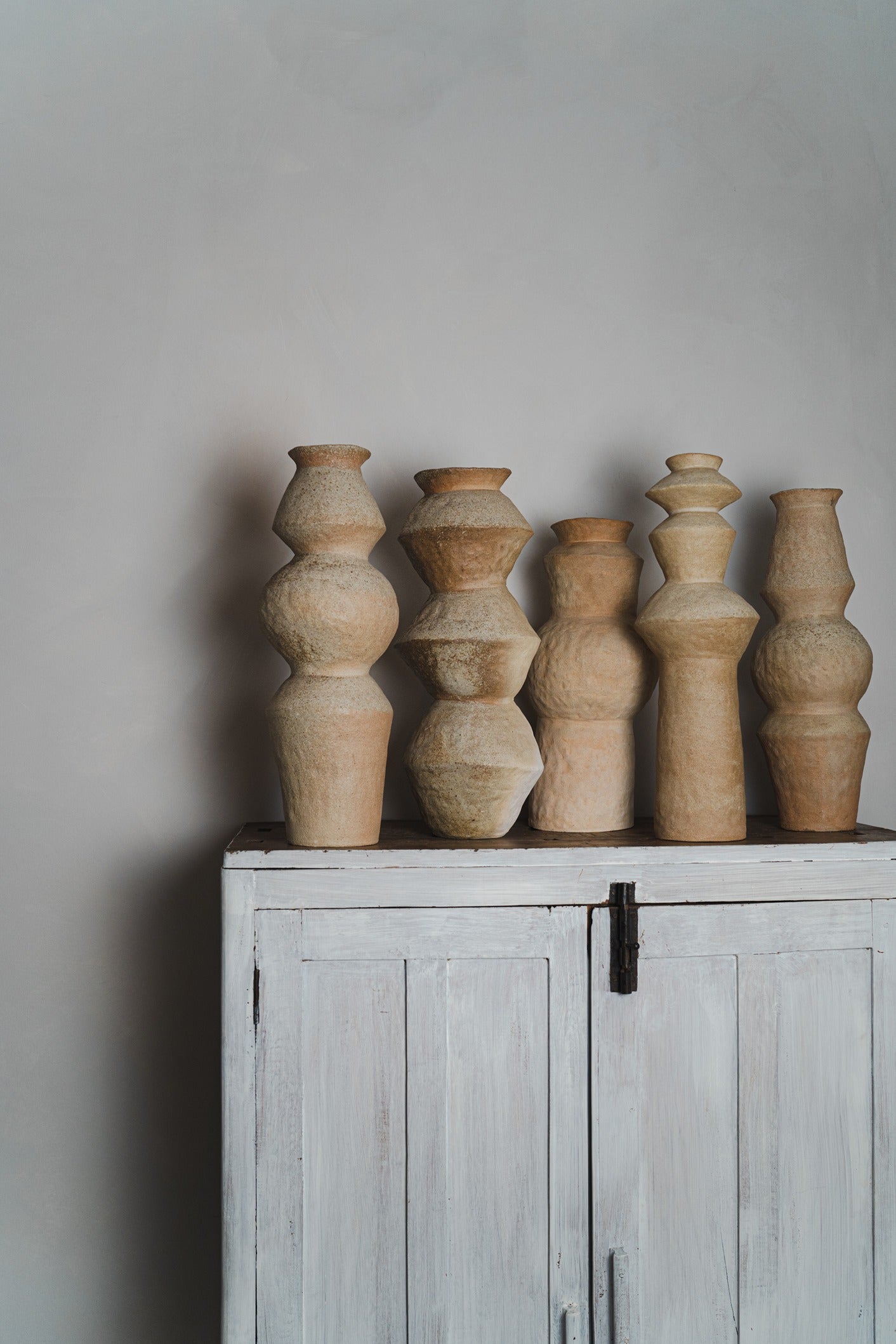 Geometric Column Vases