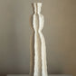 Tall Temple Candle Holder - Grey/ White/ Terracotta